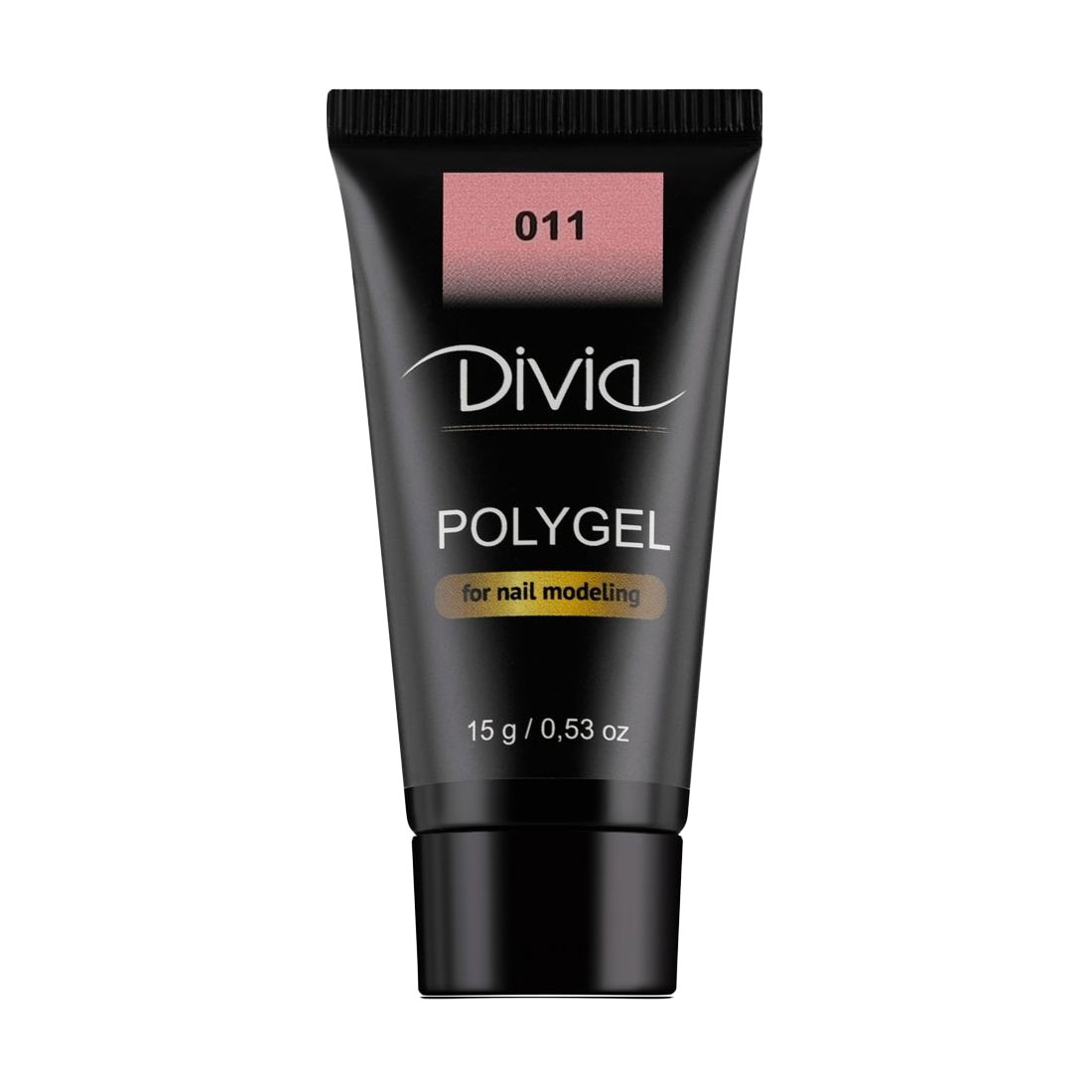Полігель для нарощування нігтів Divia Polygel 011, 15 г